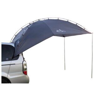 NEW! Outdoor Car-Side Tent for Camping BBQ, CarTail Extension Tent (Grey Blue)